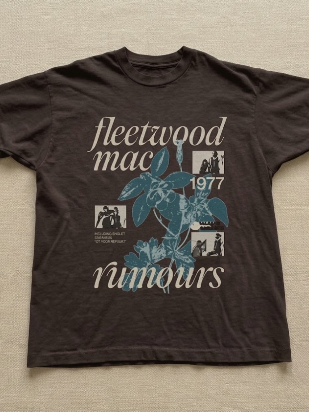 'Rumours 1977' Graphic T-Shirt - Dark Chocolate